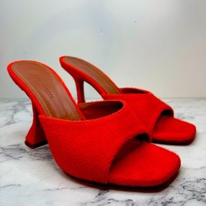 AMINA MUADDI Lupita Terry Slide Sandals Size 37